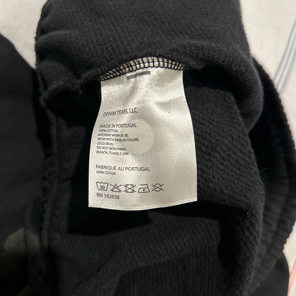 Denim Tears Black Monogram cotton Wreath Sweatpants - Picture 4 of 4